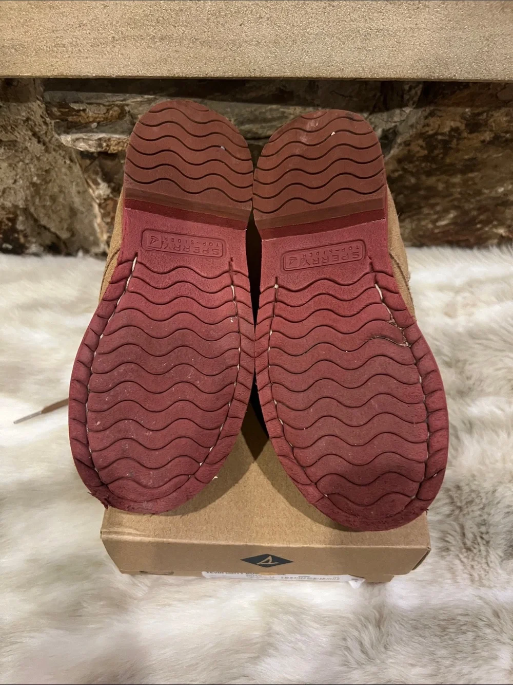 Sperry suede upper